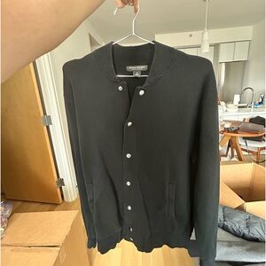 Banana Republic - Organic Cotton Bomber Jacket (Black Medium)